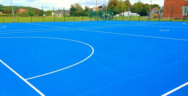 Sports Court Line Marking in Church End