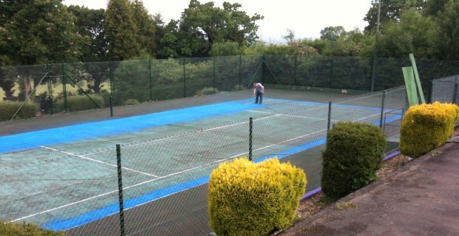 Sports Court Painting in Netherton