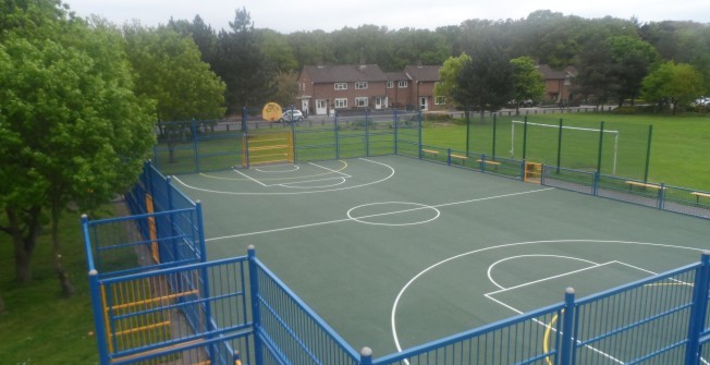 Sports Court Fencing in Oxton