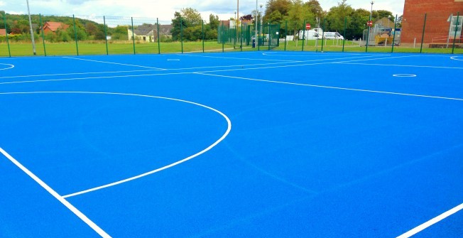 Sports Court Line Marking in Newtown